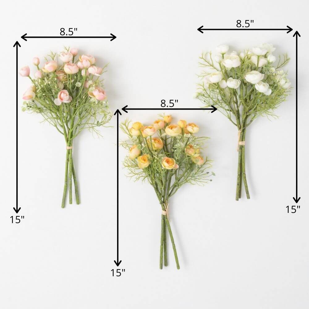 Bleached Ranunculus Bush