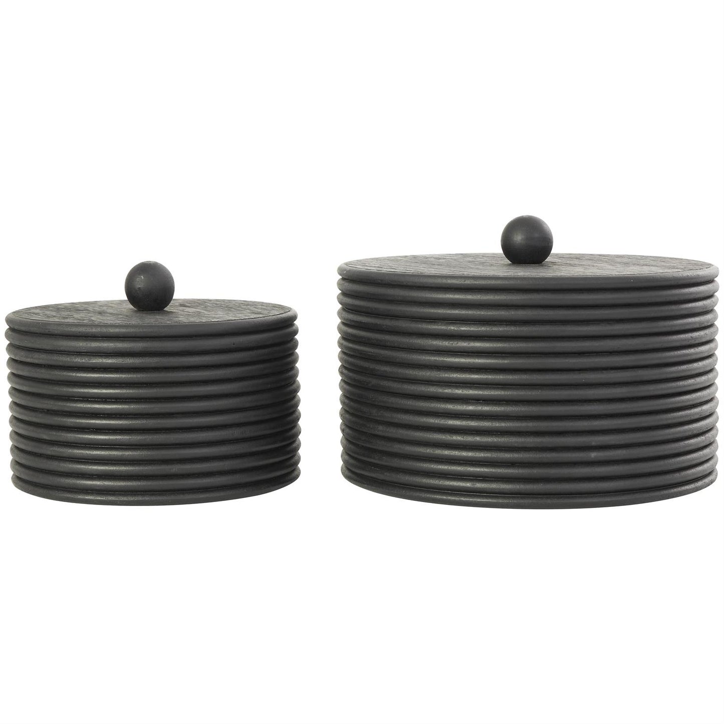 Black Round Decorative Box