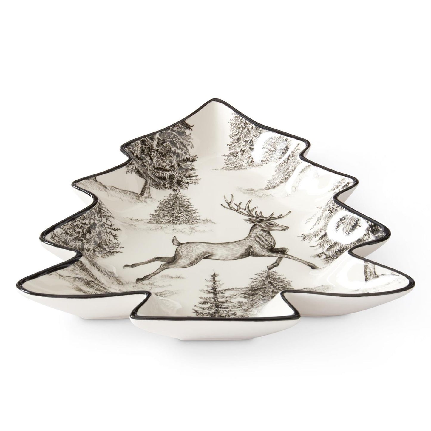 Black & White Tree Dish