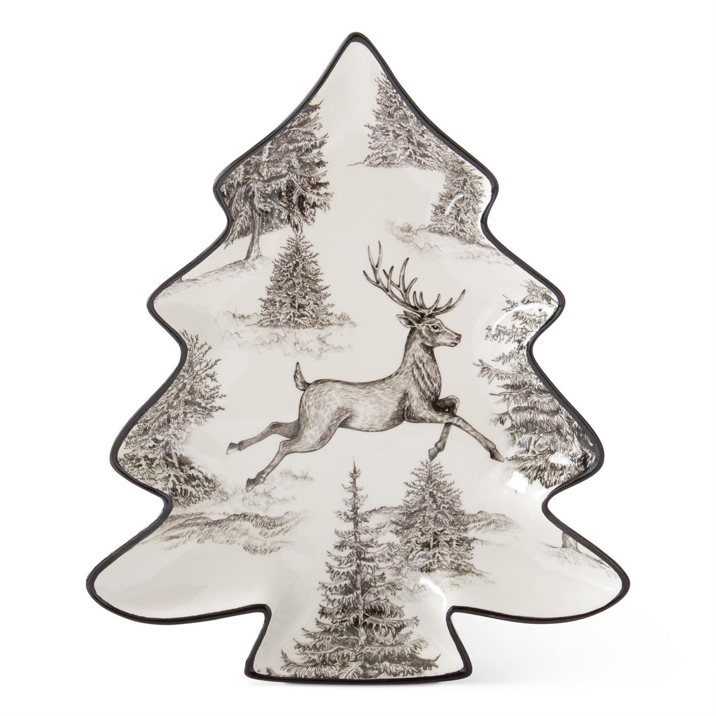 Black & White Tree Dish