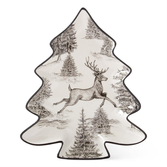 Black & White Tree Dish