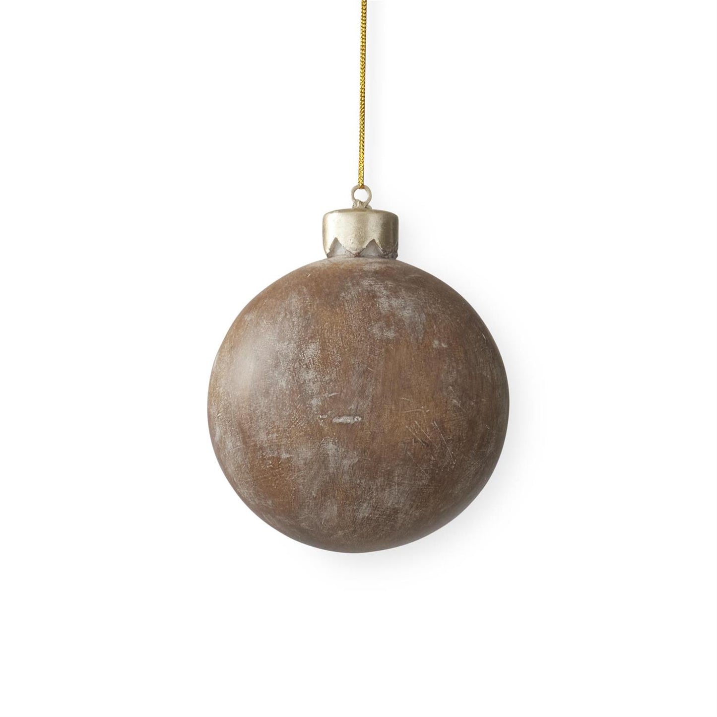 Brown Faux Wood Ornament