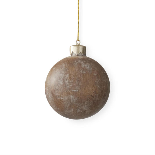 Brown Faux Wood Ornament