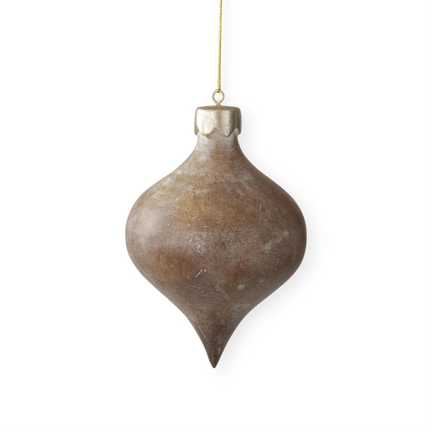 Brown Faux Wood Ornament