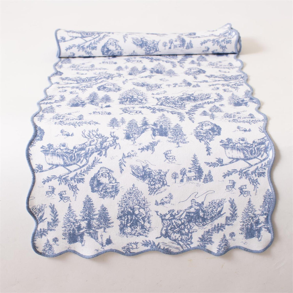 Blue & White Toile Table Runner