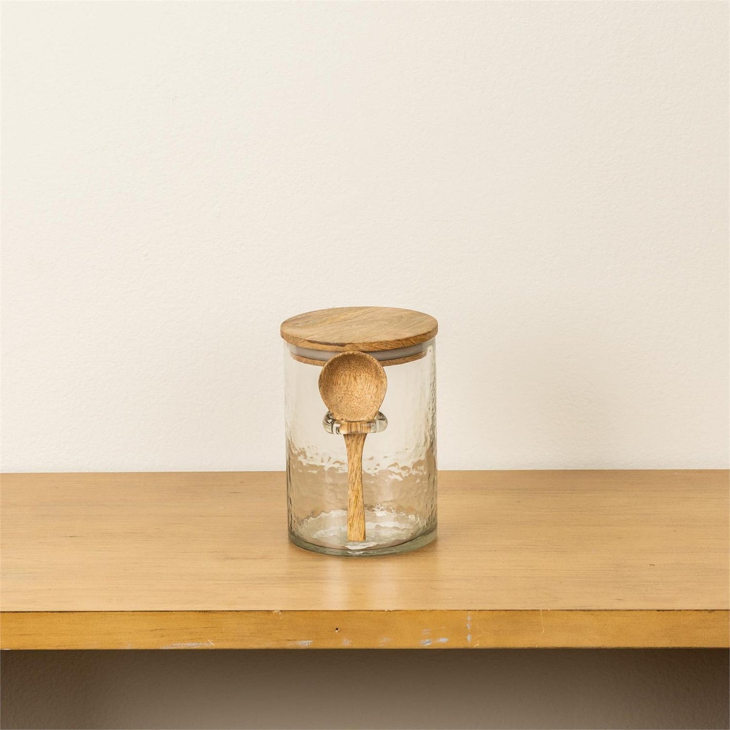 Glass Canister w/ Spoon