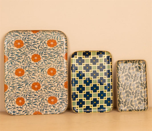 Pattern Play Decorative Iron Tray