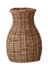 Hand-Woven Rattan Vase