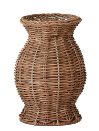 Hand-Woven Rattan Vase