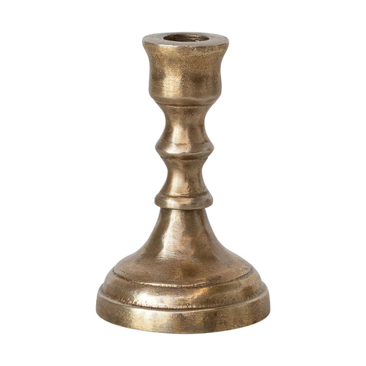 Bronze candle holder on a white background
