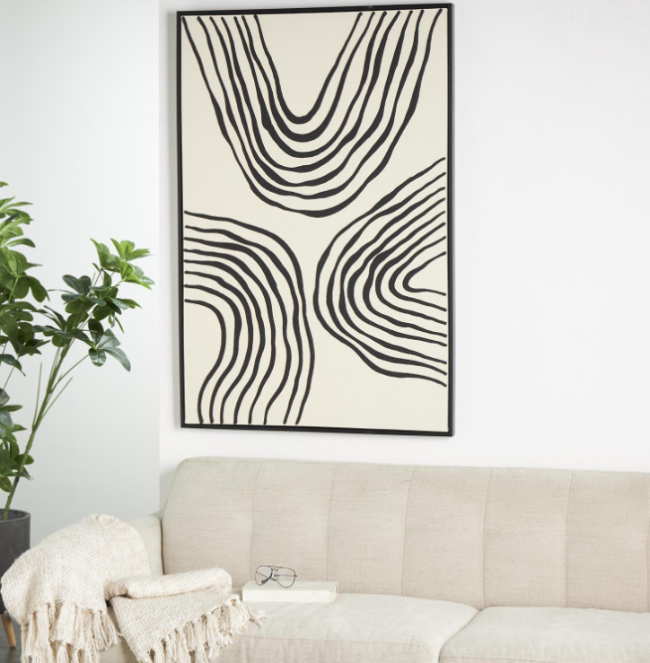 Black Lined Canvas