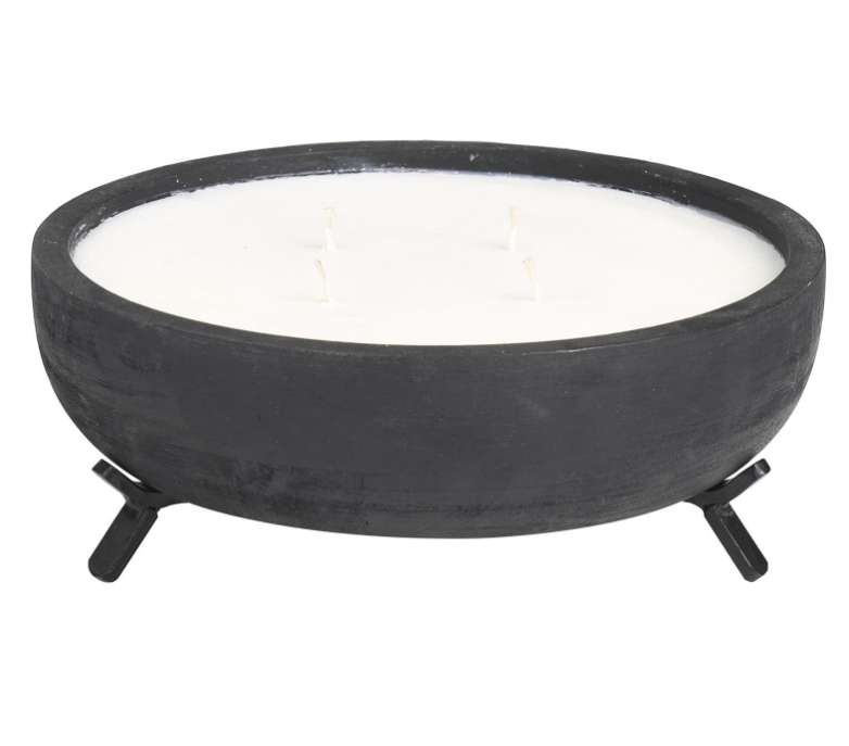 Black wooden Decorative Candle