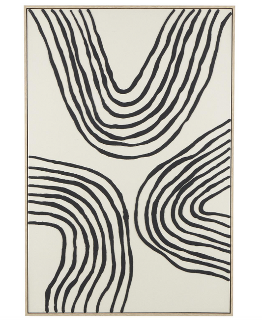 Black Lined Canvas