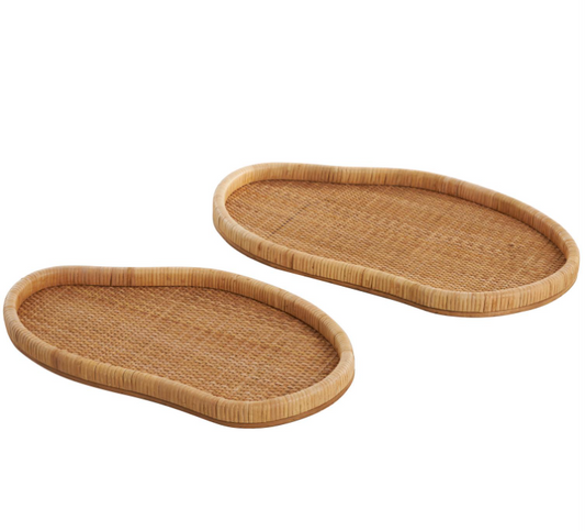 Abstract Rattan Tray