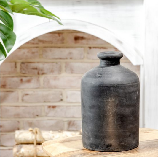 9.85" Black Vase