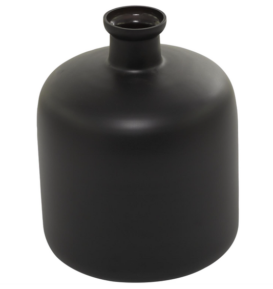 Black Glass  Vase