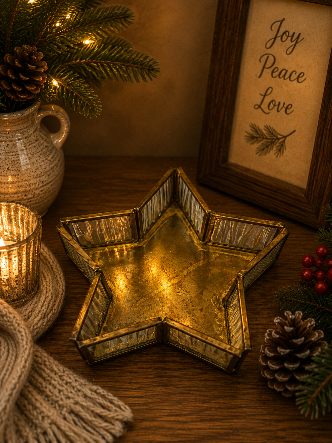 Glass Star Dish