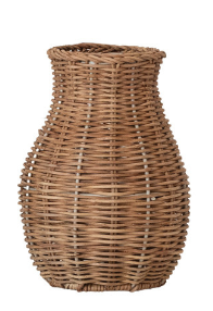 Hand-Woven Rattan Vase