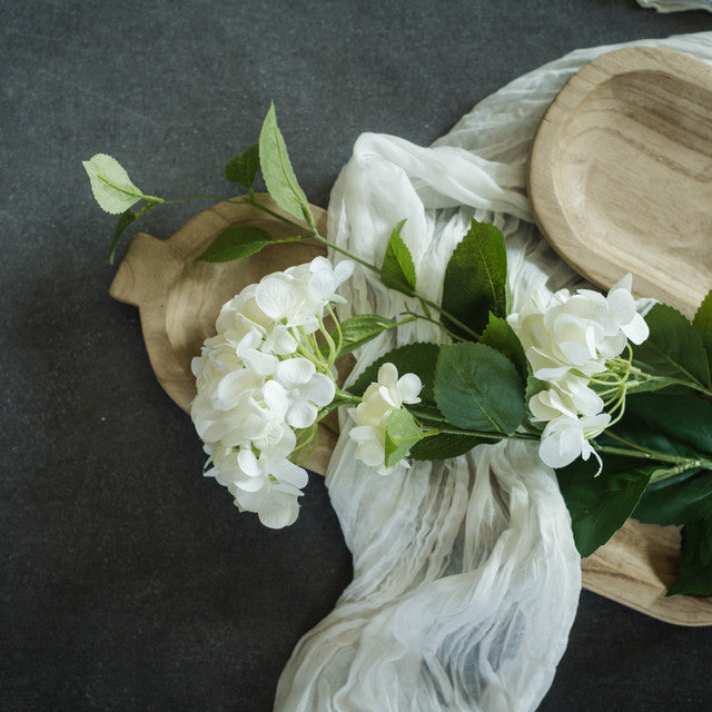 37" Ivory Hydrangea Spray