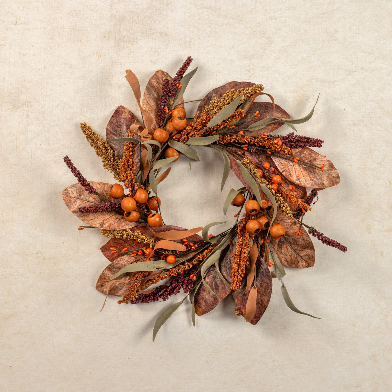 Orange Heather & Berry Candle Ring