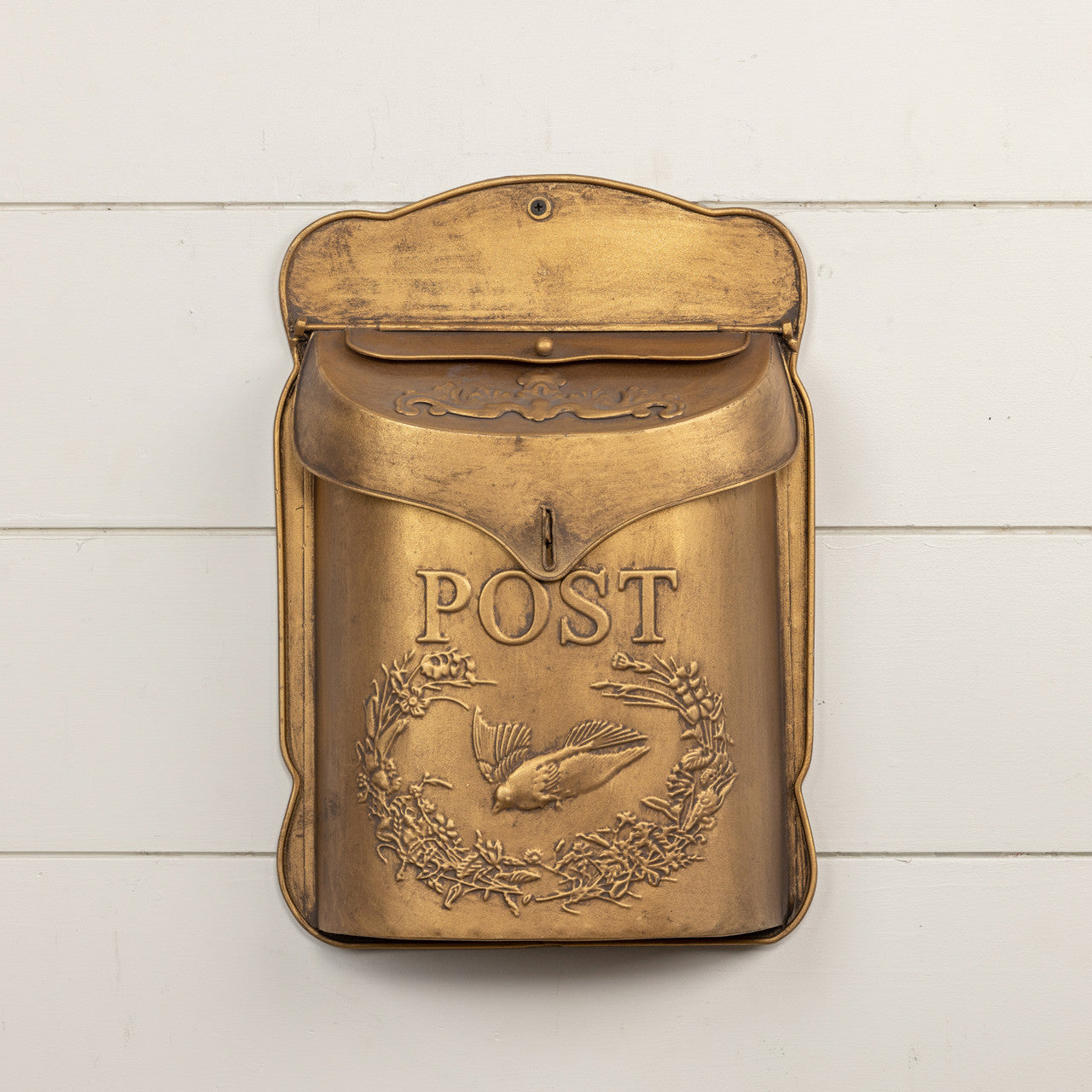 Gold Metal Post Box