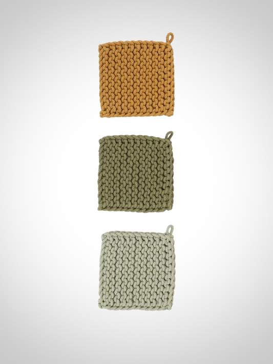 Bright Crocheted Pot Holder