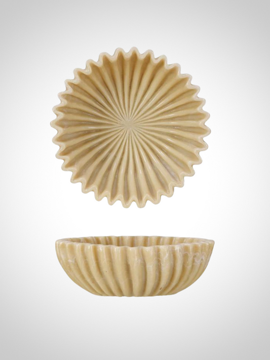Resin Pleated Bowl