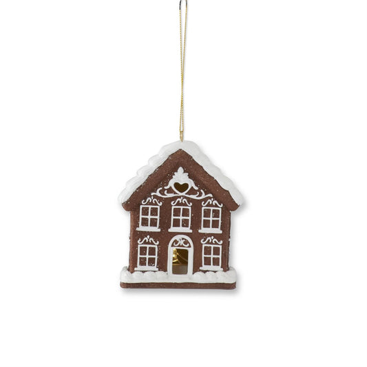 Gingerbread House LED Ornament