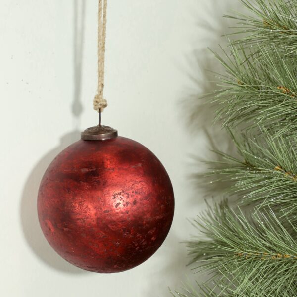 Red Foil Christmas Ornaments