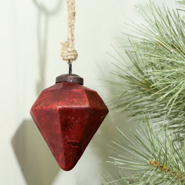 Red Foil Christmas Ornaments