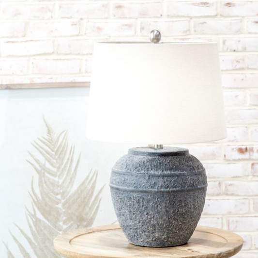 Charcoal Ceramic Table Lamp