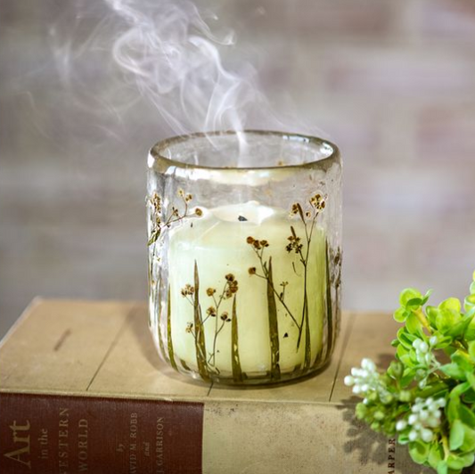 Pressed Baby's Breath Jar