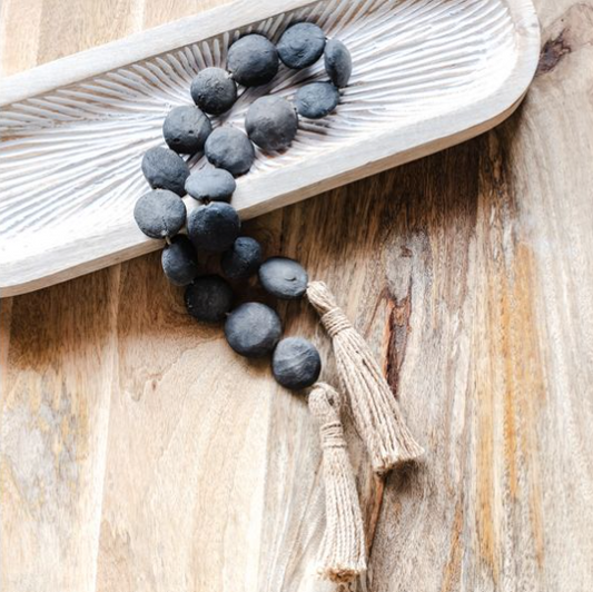 Black Terracotta Beads