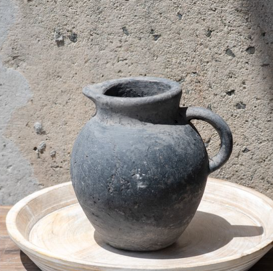 9" Charcoal Pitcher Vase