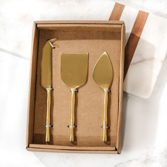 Gold Cheese Knife Set