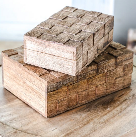 Wood Weave Box
