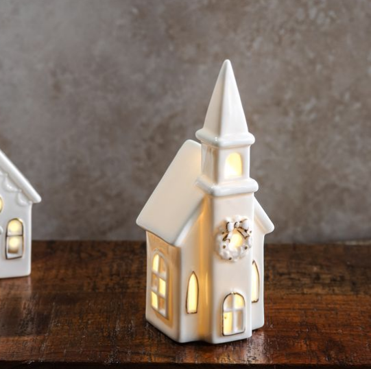 6.75" LED Holiday Church