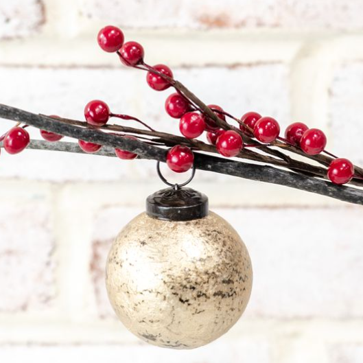 Gold Foil Glass Ornament
