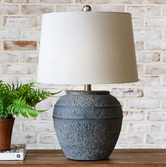 Charcoal Ceramic Table Lamp