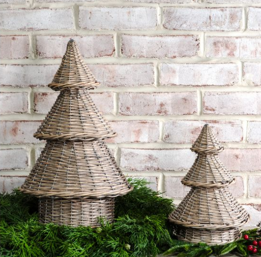 Wicker Christmas Trees
