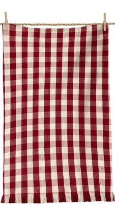 Christmas Block Print Tea Towels