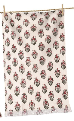 Christmas Block Print Tea Towels