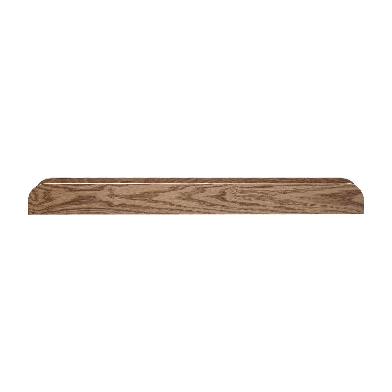 Wooden tray on a white background