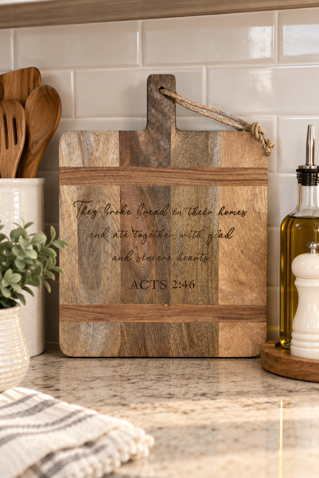 Acts 2:46 Cutting Board