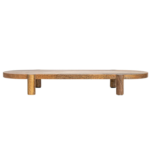 Wood Footed Pedestal