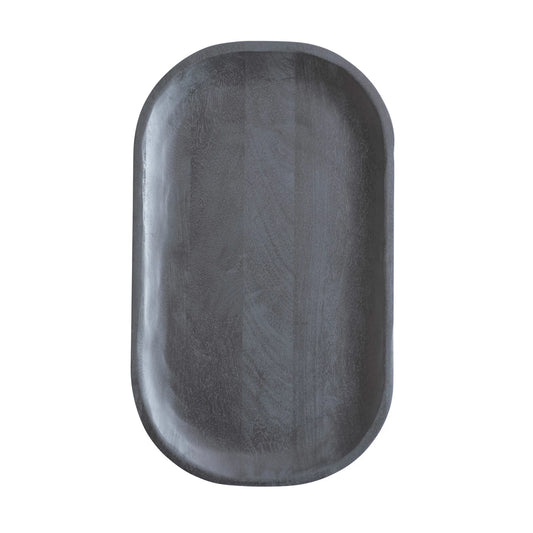 Black Oval Tray