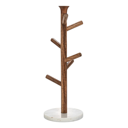Wooden & Marble Mug Rack