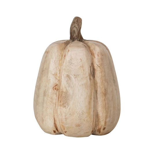 Natural Wood Pumpkin