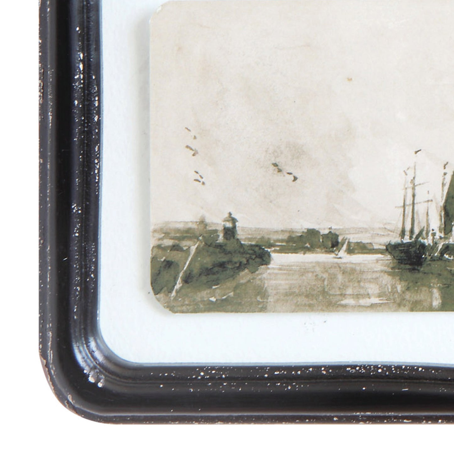 Distressed Wood Framed Wall Art