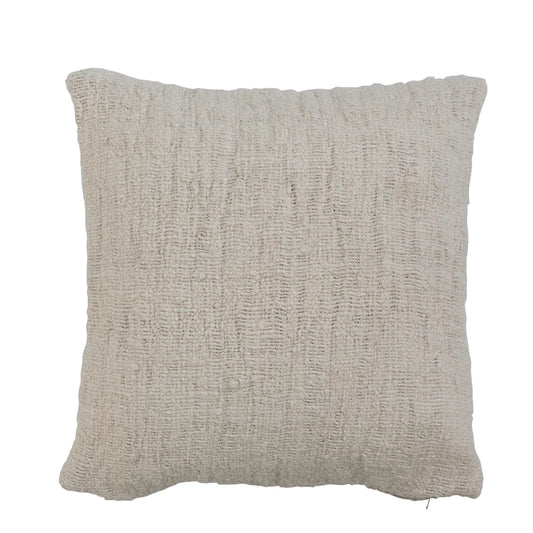 Stonewashed Silk & Woven Pillow